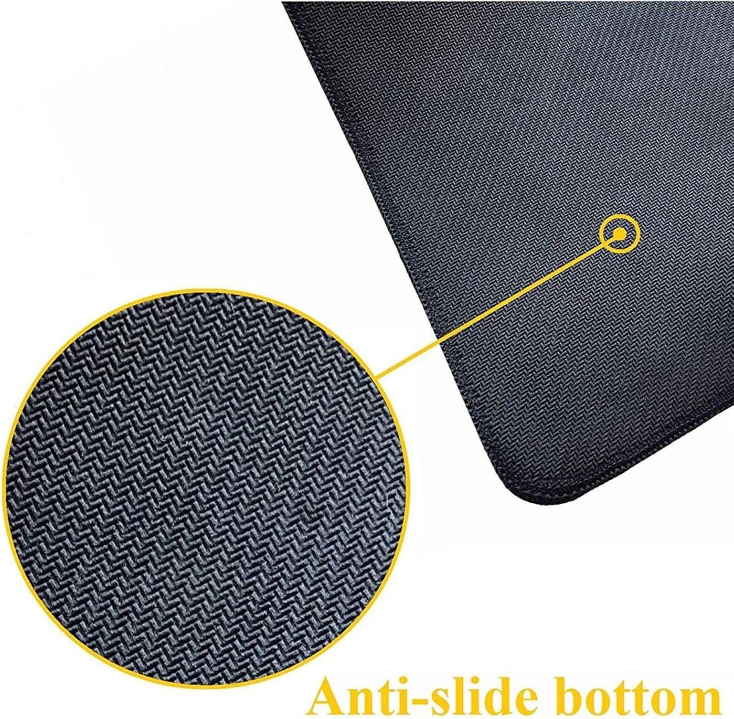 Japanese Wave and Koi Gaming Mouse Pad XL, Extended Large Full Desk Mousepad 31.5 X 11.8 Inch, Big Mouse Pad with Stitched Edge, Non-Slip Long Computer Keyboard Mat for Office & Home by