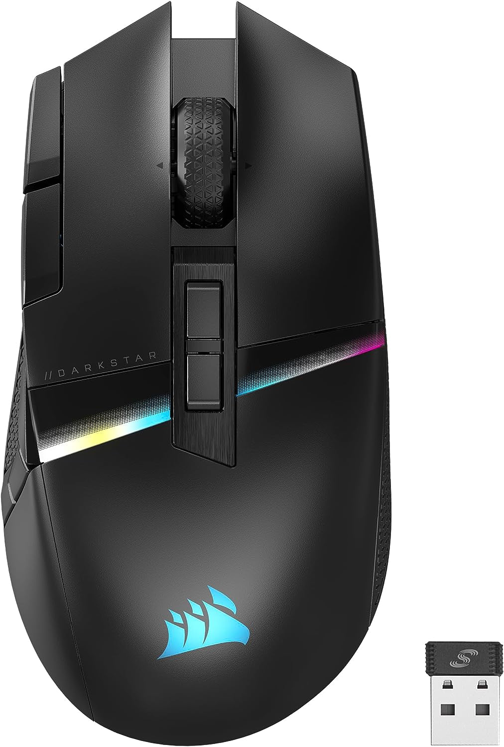 Dark Core RGB Pro, Wireless FPS/MOBA Gaming Optical Mouse with SLIPSTREAM Technology, Black, Backlit RGB LED, 18000 DPI, Optical,Ch-9315411-Na