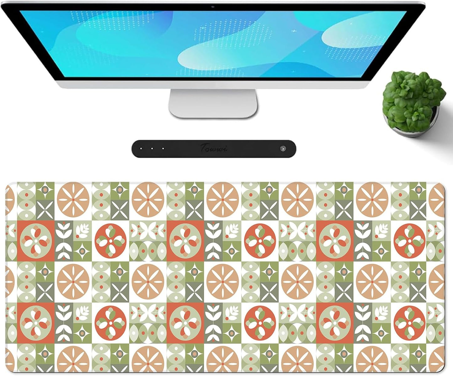 Gaming Mouse Pad XXL XL Large Long Extended Big Mousepad Non-Slip Rubber Keyboard Mouse Pad with Stitched Edges for Laptop Home Office (31.5X11.8X0.08 Inch) … (Anime Sky)