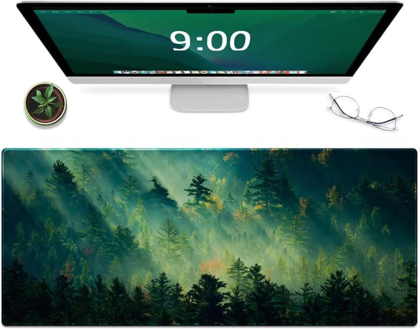 Gaming Mouse Pad XXL XL Large Long Extended Big Mousepad Non-Slip Rubber Keyboard Mouse Pad with Stitched Edges for Laptop Home Office (31.5X11.8X0.08 Inch) … (Anime Sky)