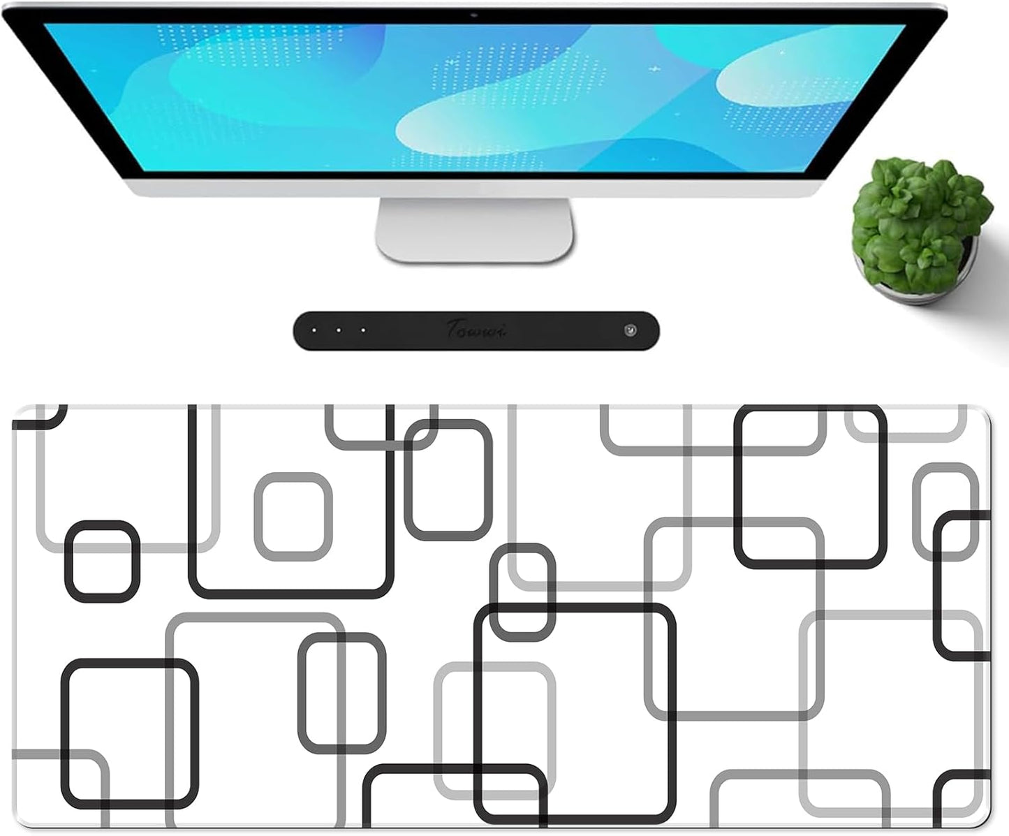 Gaming Mouse Pad XXL XL Large Long Extended Big Mousepad Non-Slip Rubber Keyboard Mouse Pad with Stitched Edges for Laptop Home Office (31.5X11.8X0.08 Inch) … (Anime Sky)