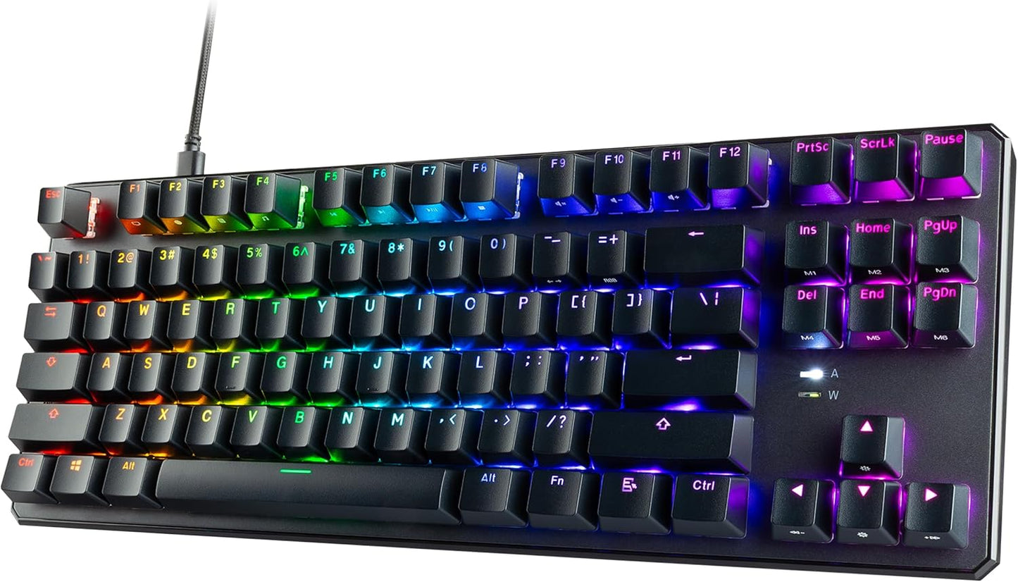 Phantom 87 Key Mechanical Keyboard, RGB Led, Outemu RED Switch