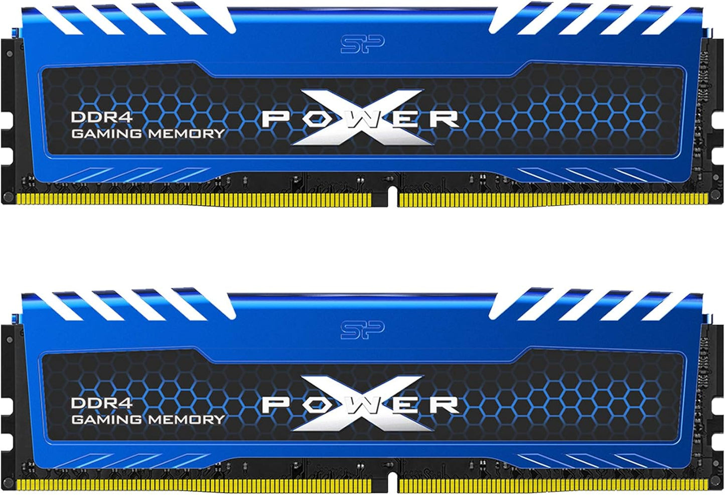 Silicon Power Value Gaming DDR4 RAM 16GB (2X8Gb) 3200Mhz (PC4 25600) CL16 1.35V Desktop Memory Module with Heatsink Camouflage Grey SP016GXLZU320BDAJ5