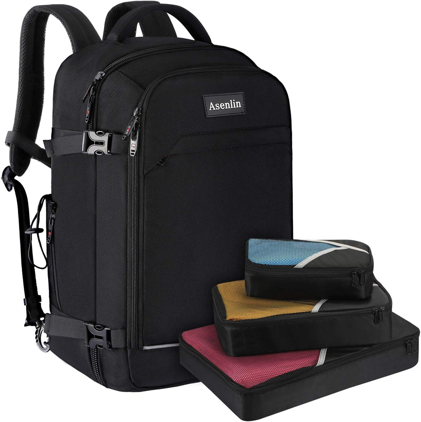 18 Inch Travel Laptop Backpack for Women Men,Business Travel Backpack Fit Flight Approved Water Resistant Computer Backpack Suitcase Backpack Blue