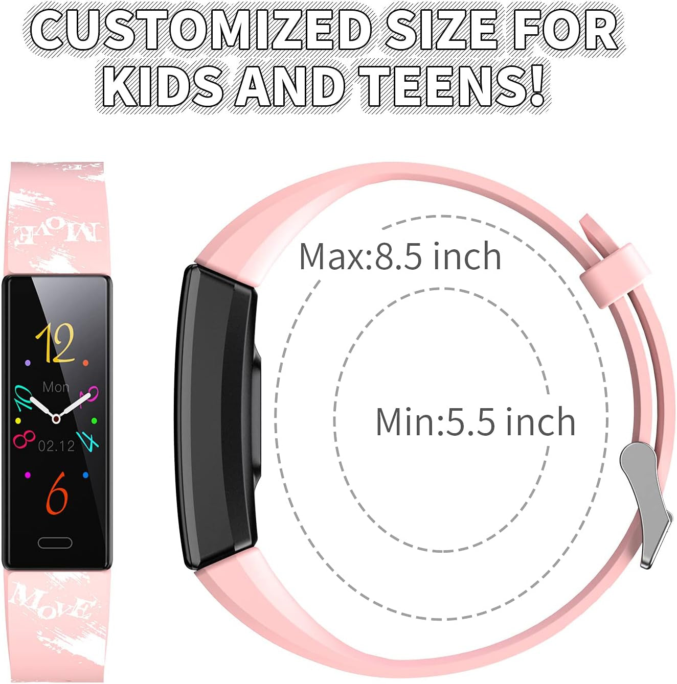Children's Fitness Tracker Watch with Pedometer, Stopwatch, IP68 Waterproof Rating, and 11 Sport Modes for Ages 6-16