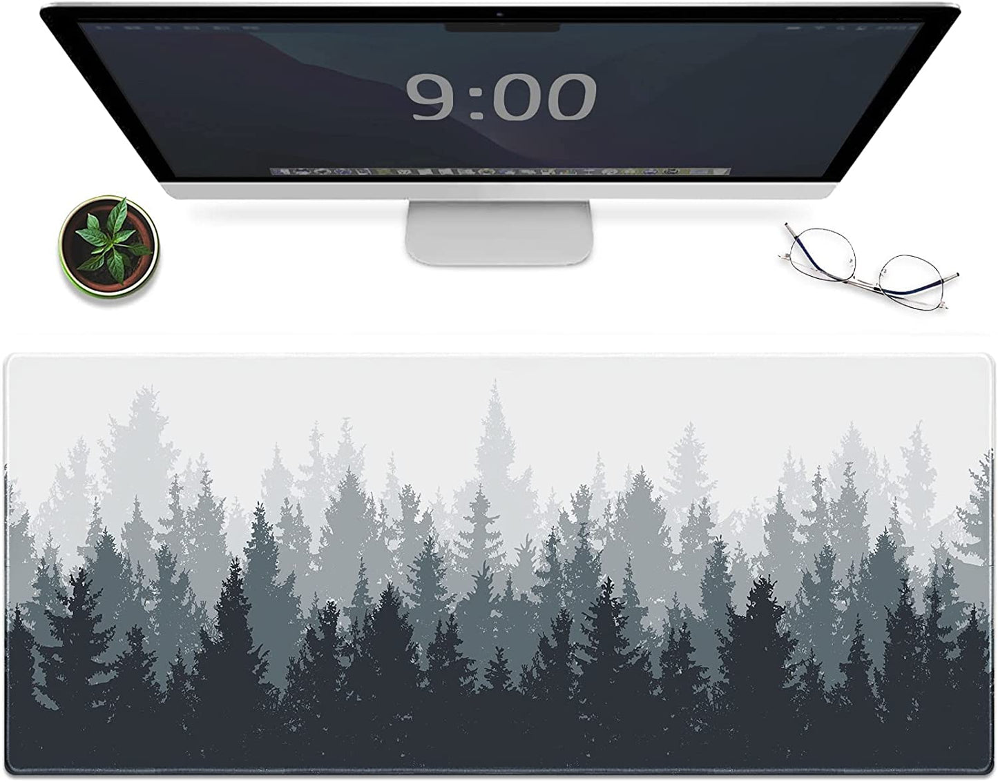 Gaming Mouse Pad XXL XL Large Long Extended Big Mousepad Non-Slip Rubber Keyboard Mouse Pad with Stitched Edges for Laptop Home Office (31.5X11.8X0.08 Inch) … (Anime Sky)