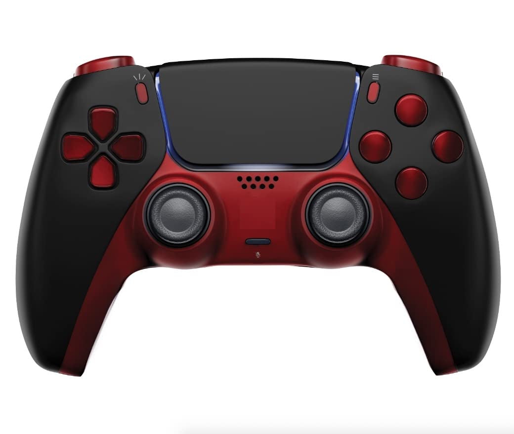 Custom Wireless UN-MODDED PRO Controller Compatible with PS5 Exclusive Unique Design (420 Black)