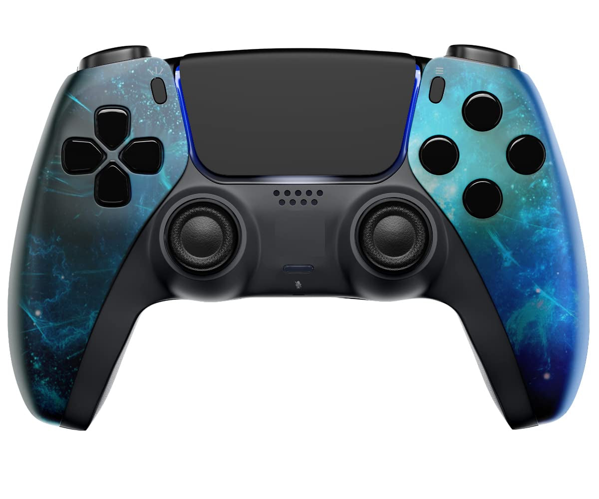 Custom Wireless UN-MODDED PRO Controller Compatible with PS5 Exclusive Unique Design (420 Black)