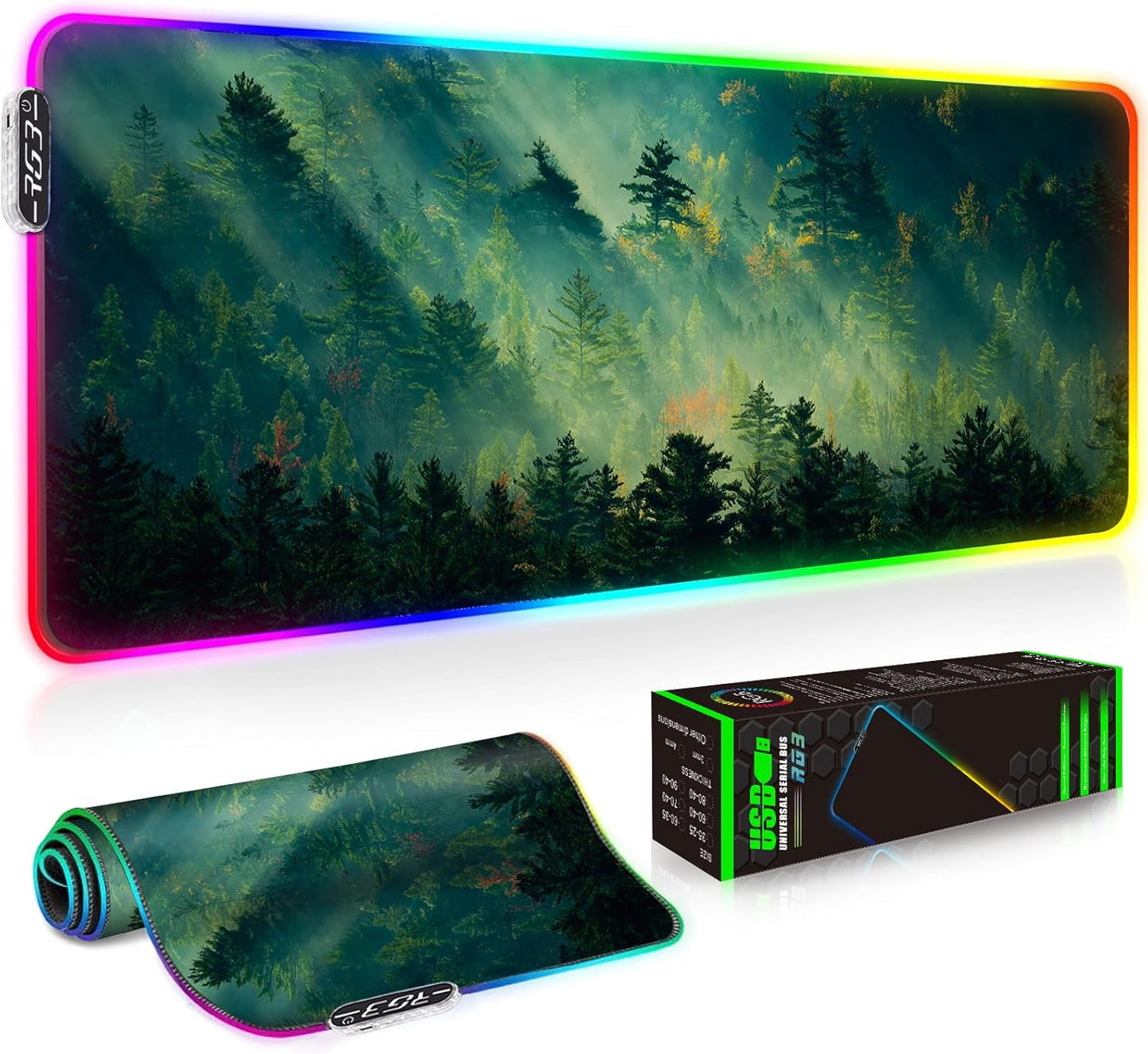Gaming Mouse Pad XXL XL Large Long Extended Big Mousepad Non-Slip Rubber Keyboard Mouse Pad with Stitched Edges for Laptop Home Office (31.5X11.8X0.08 Inch) … (Anime Sky)