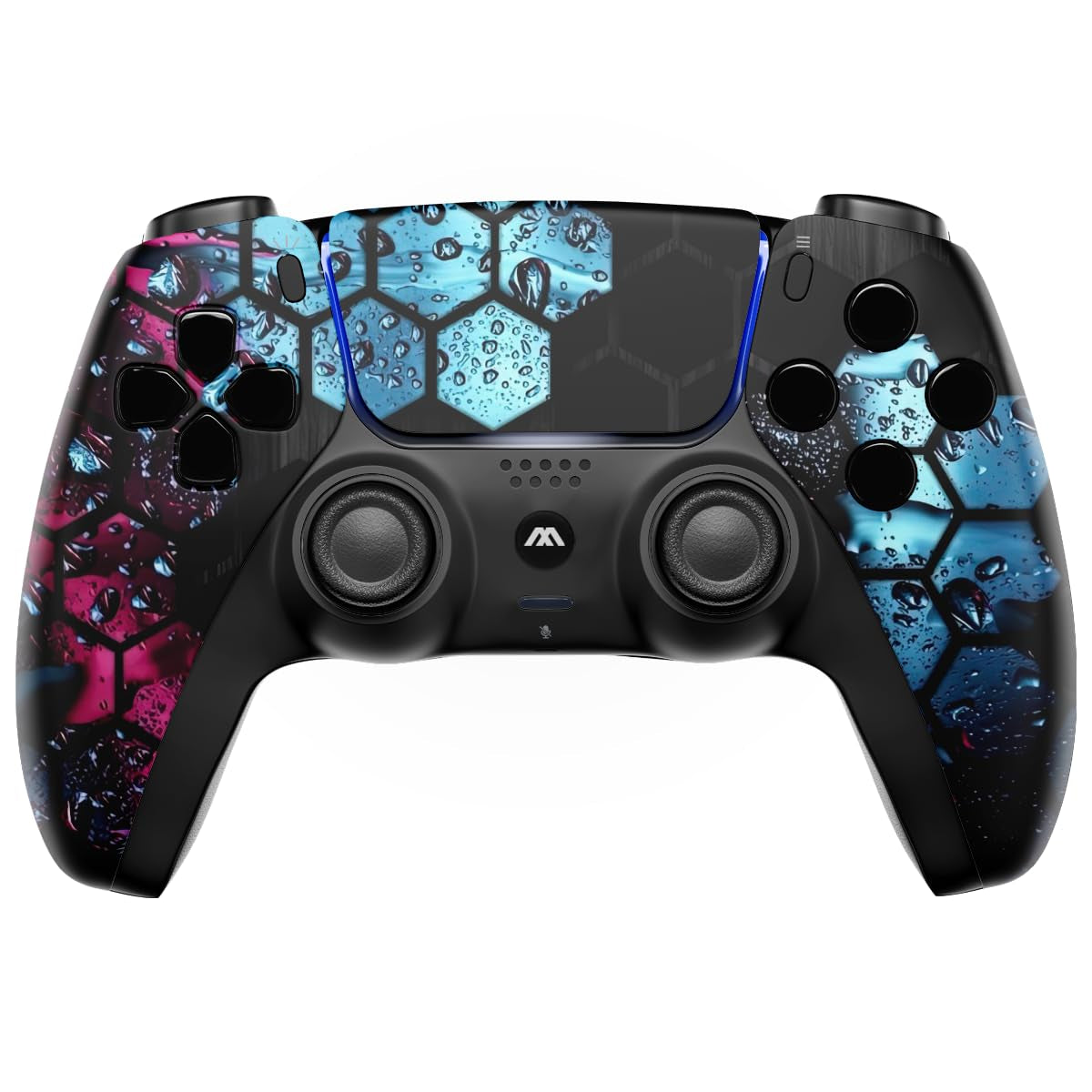 Custom Wireless UN-MODDED PRO Controller Compatible with PS5 Exclusive Unique Design (420 Black)