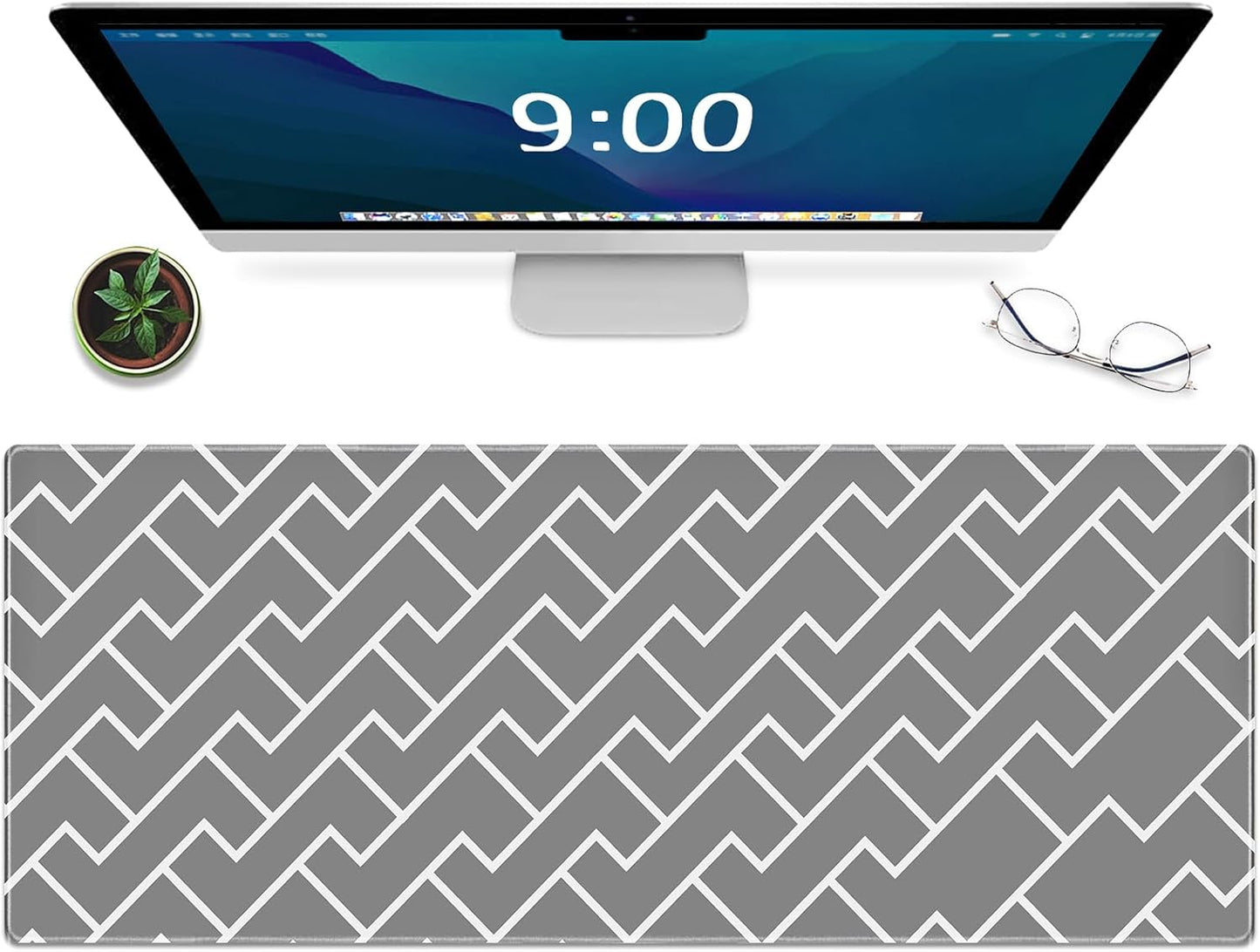 Gaming Mouse Pad XXL XL Large Long Extended Big Mousepad Non-Slip Rubber Keyboard Mouse Pad with Stitched Edges for Laptop Home Office (31.5X11.8X0.08 Inch) … (Anime Sky)