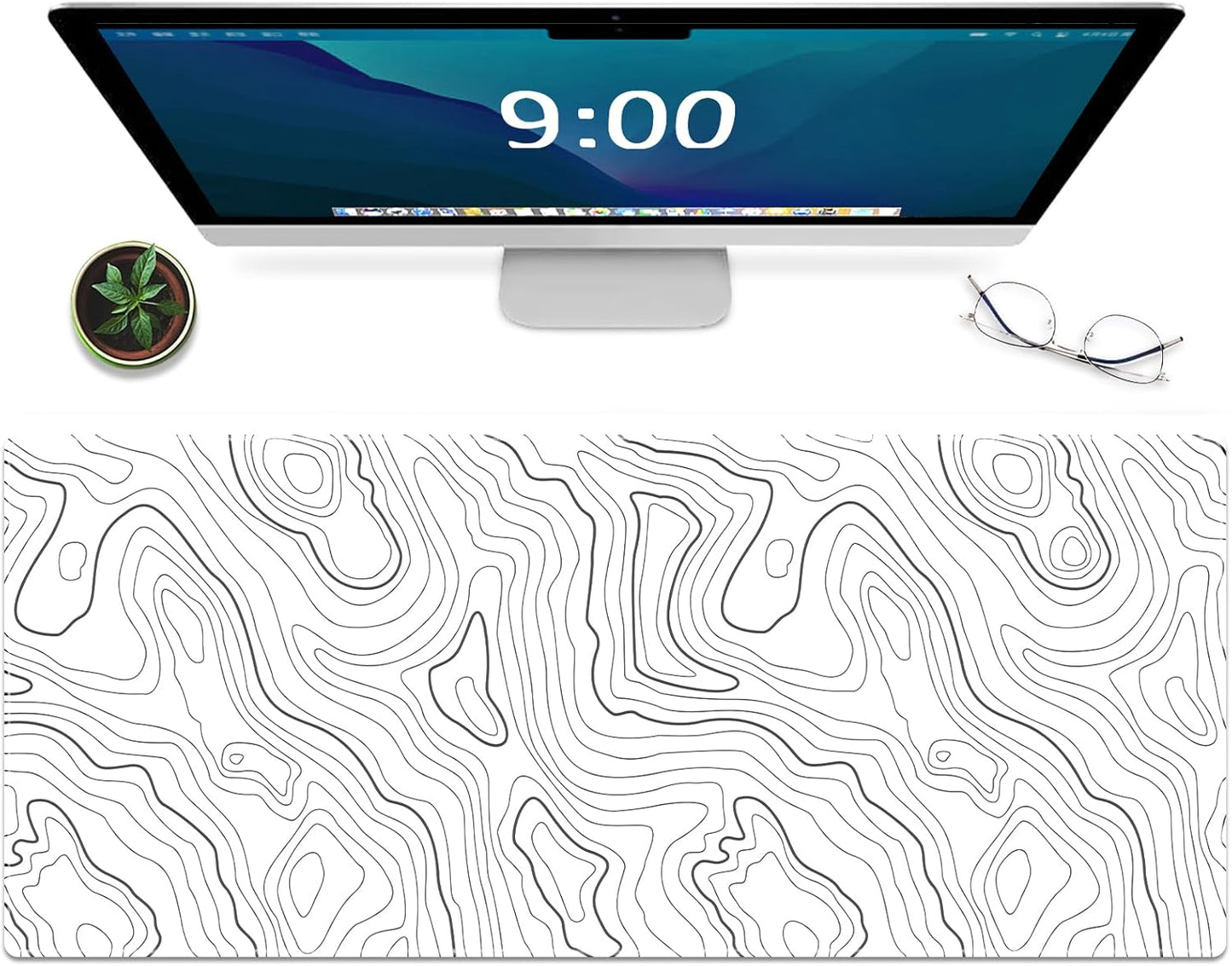 Gaming Mouse Pad XXL XL Large Long Extended Big Mousepad Non-Slip Rubber Keyboard Mouse Pad with Stitched Edges for Laptop Home Office (31.5X11.8X0.08 Inch) … (Anime Sky)