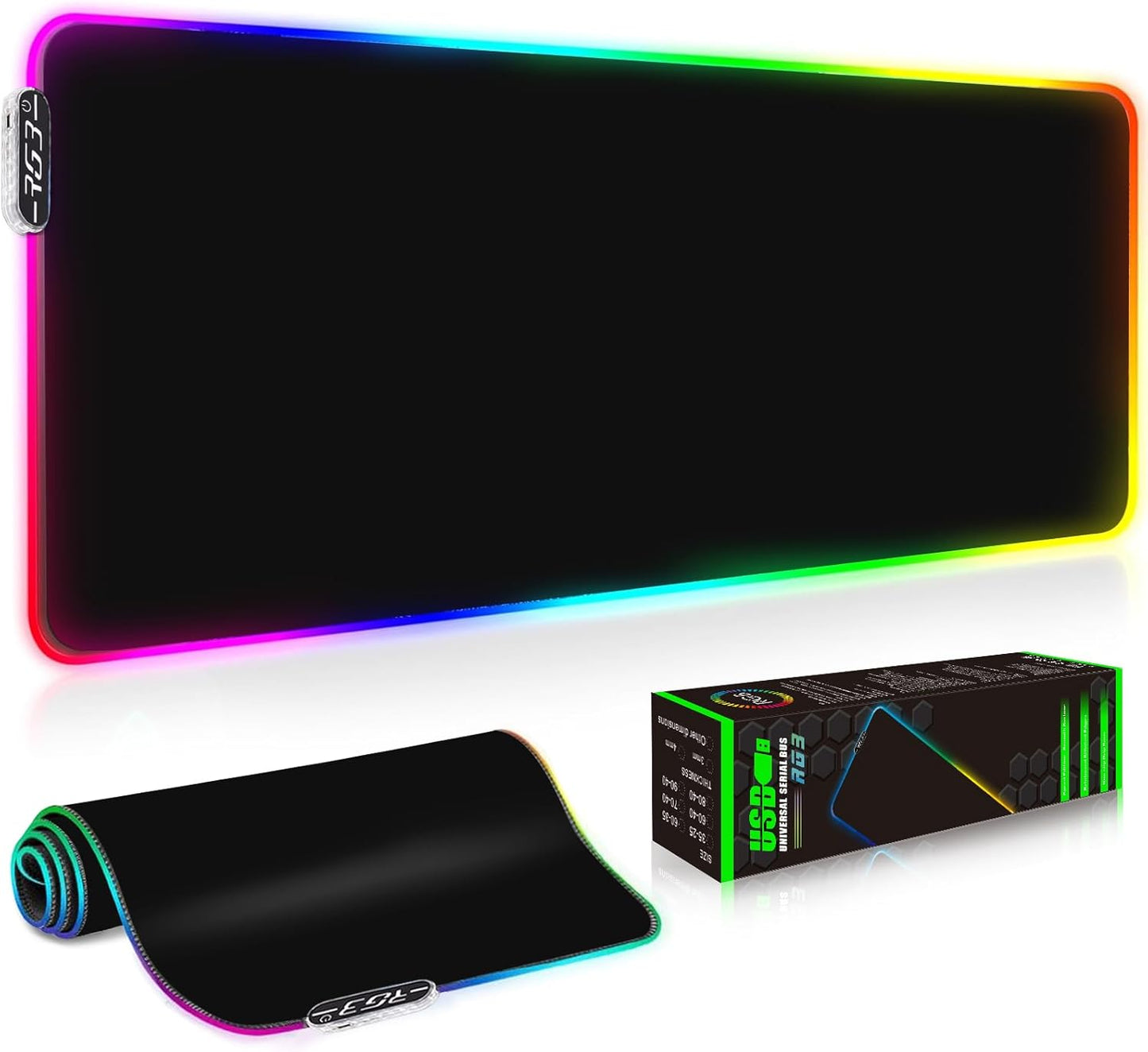 Gaming Mouse Pad XXL XL Large Long Extended Big Mousepad Non-Slip Rubber Keyboard Mouse Pad with Stitched Edges for Laptop Home Office (31.5X11.8X0.08 Inch) … (Anime Sky)