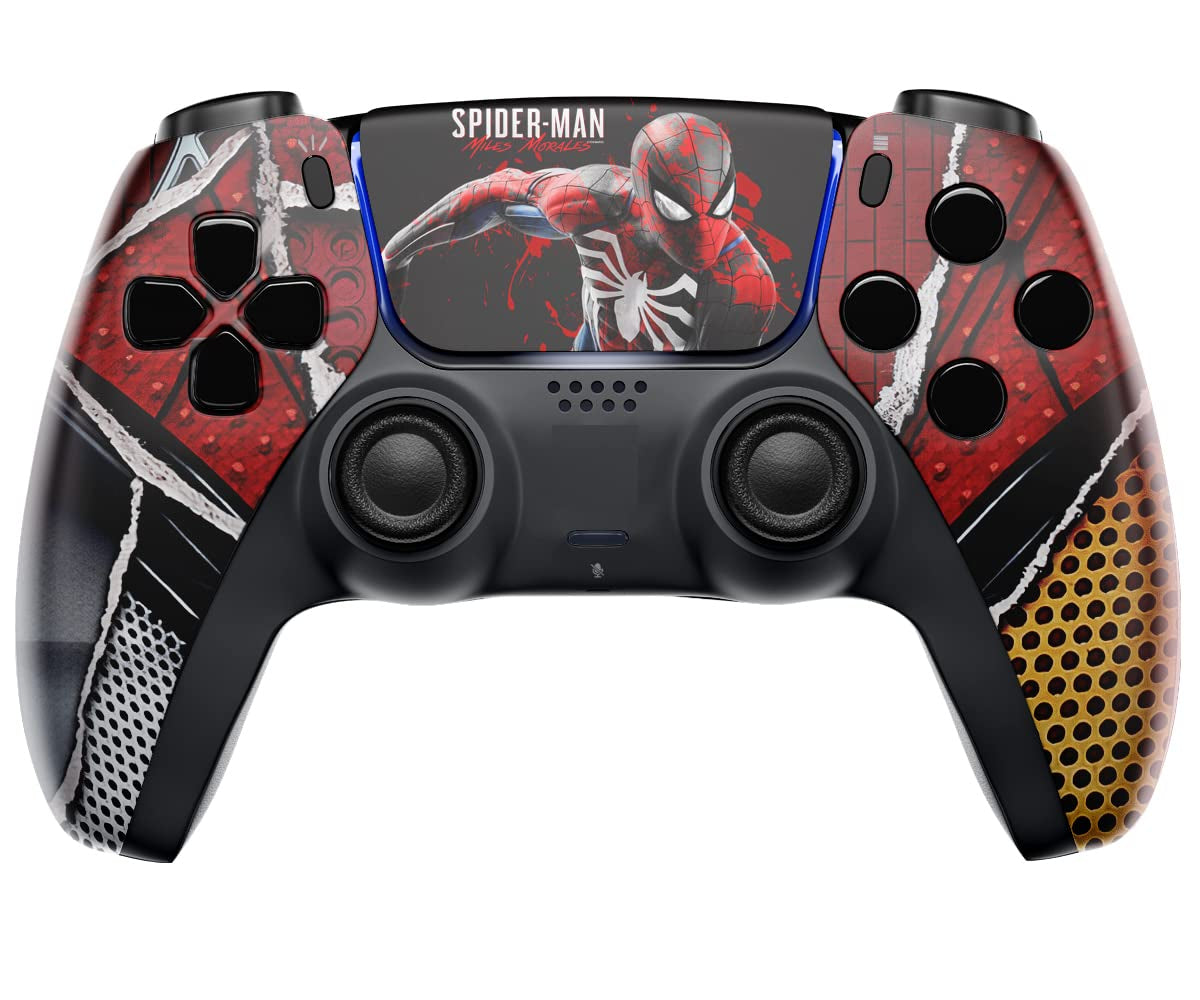 Custom Wireless UN-MODDED PRO Controller Compatible with PS5 Exclusive Unique Design (420 Black)