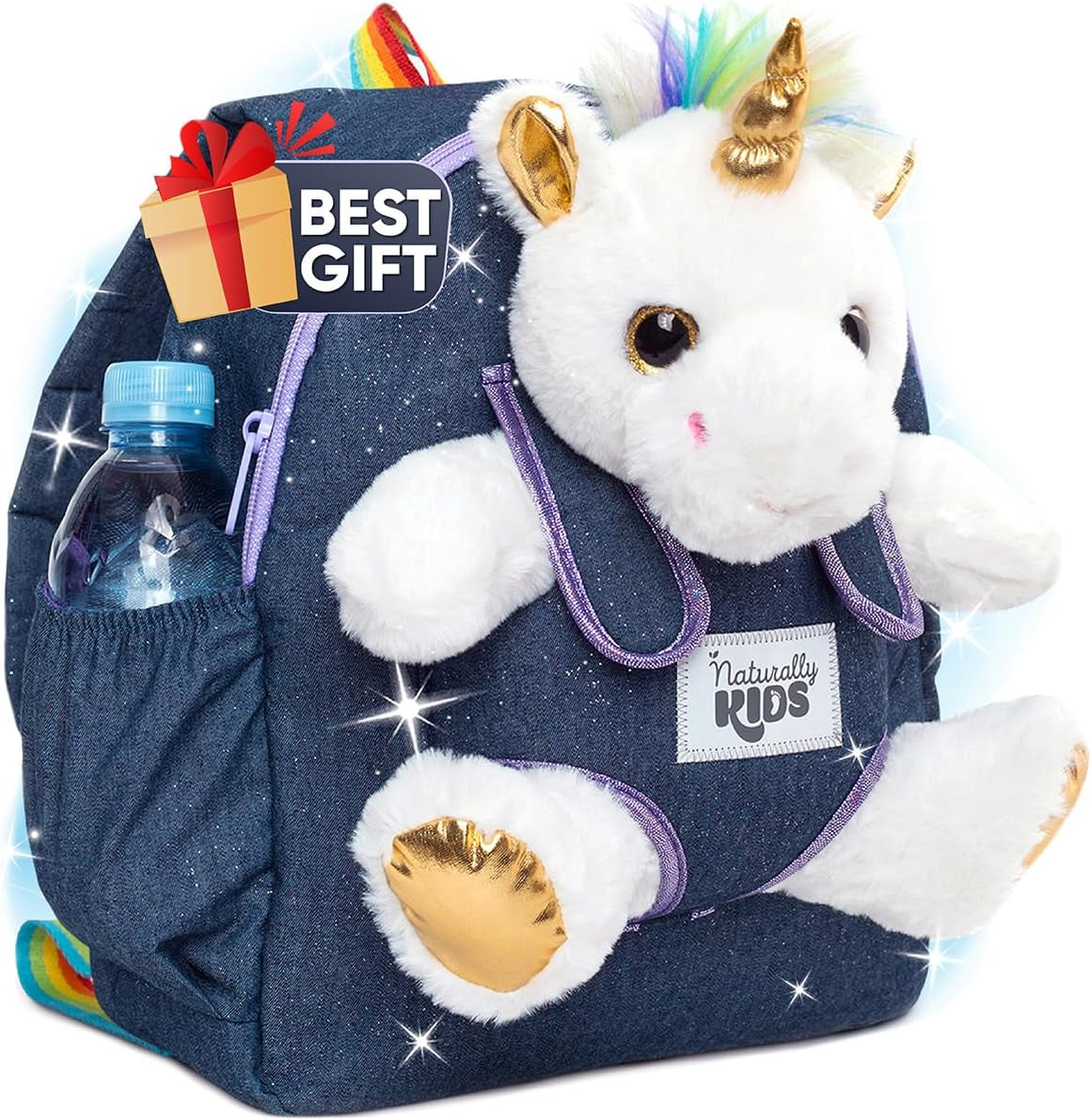 Dinosaur Backpack for Kids 3-5, Toddler Backpack for Boys with Detachable Dinosaur Toy with Pockets and Reflective Logo Patch
