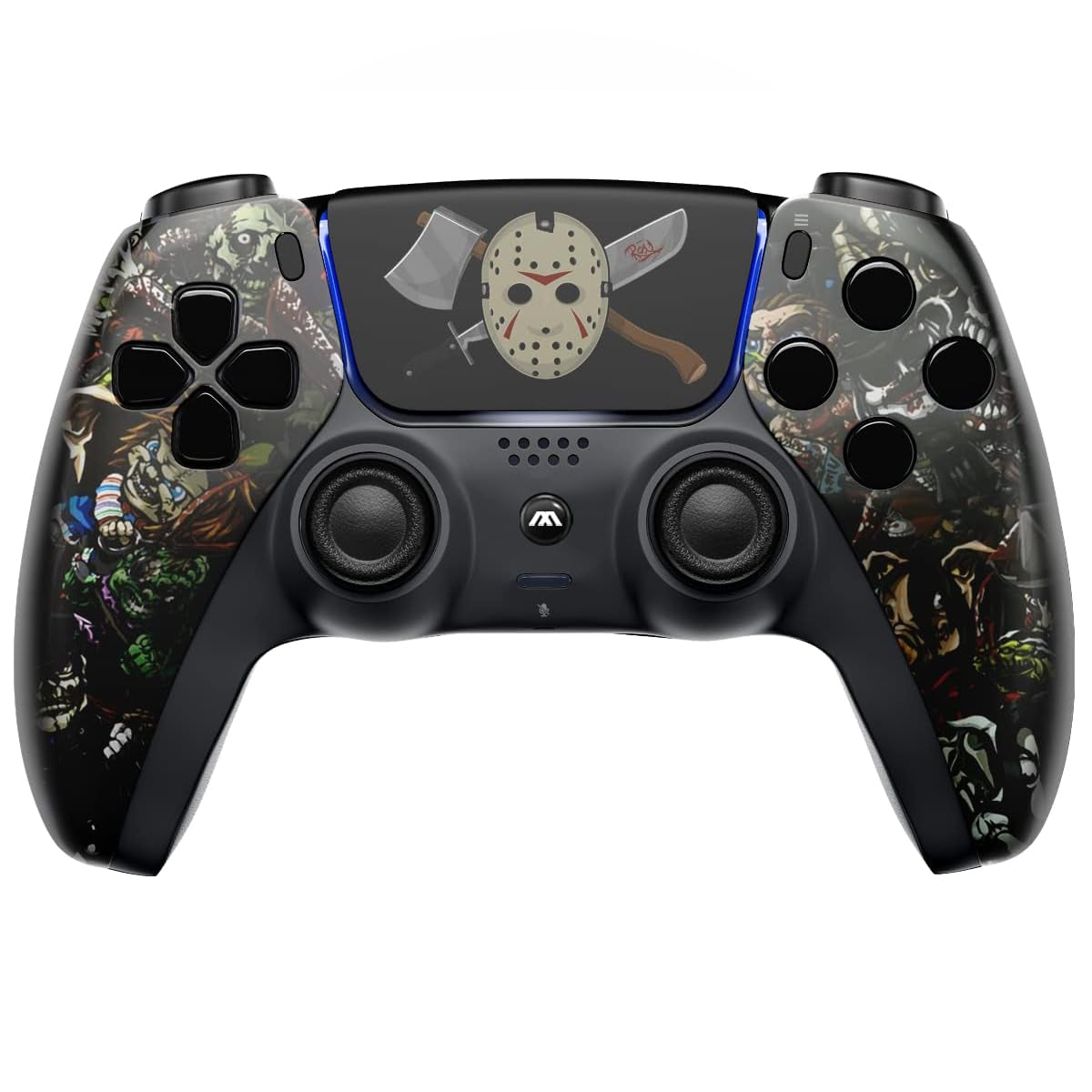 Custom Wireless UN-MODDED PRO Controller Compatible with PS5 Exclusive Unique Design (420 Black)
