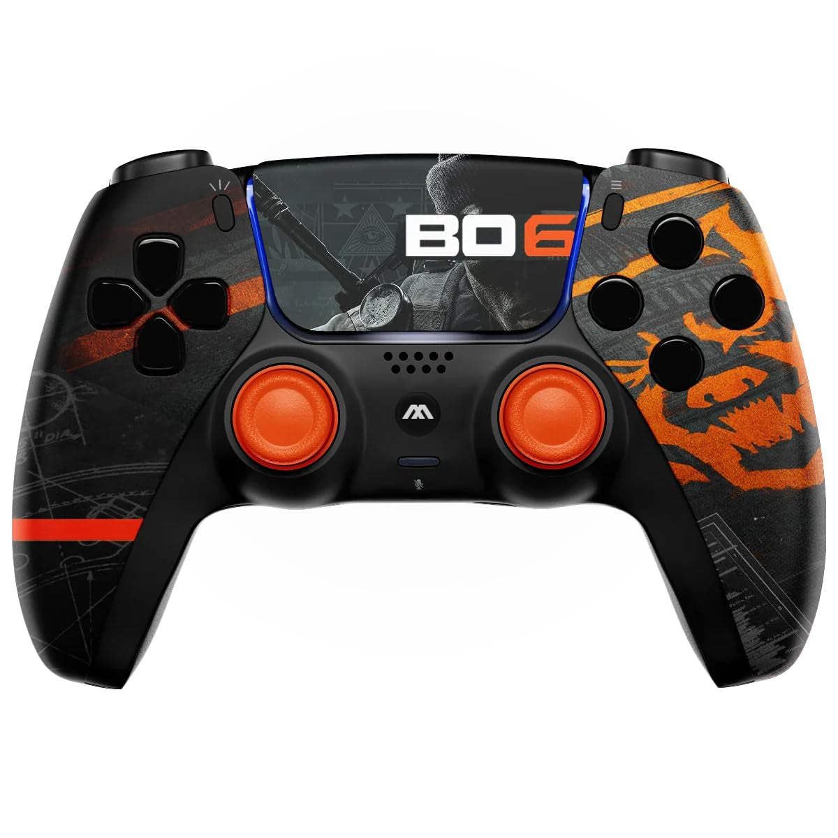 Custom Wireless UN-MODDED PRO Controller Compatible with PS5 Exclusive Unique Design (420 Black)